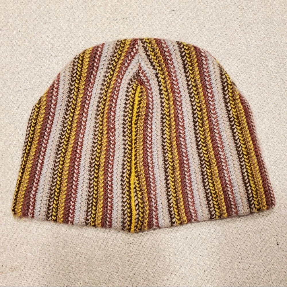 KAVU knit beanie multi striped 100% Acrylic